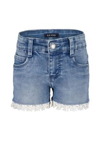 Blue Seven Mädchen Shortsmittelblau orig, modisch, Gr. 98, unifarben, Denim/Jeans, Obermaterial: 78% Baumwolle, 20% Polyester, 2% Elasthan, Hosen