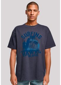 F4NT4STIC Herren T-Shirt "Hawaii Surf Beach Summer", blau, casual, Gr. XL, Obermaterial: 100% Baumwolle, Shirts, Premium Qualität