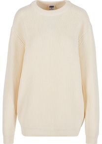 Urban Classics Herren Rundhalspullover "Urban Classics Rib Basic Sweater", beige, casual, Gr. L, unifarben, 100% Baumwolle, Pullover