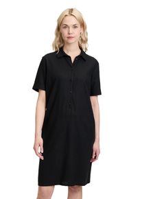 Betty Barclay Damen Hemdblusenkleid "Betty Barclay Hemdblusenkleid mit Knopfleiste", schwarz, modisch, Gr. 48, Obermaterial: 55% Leinen, 45%