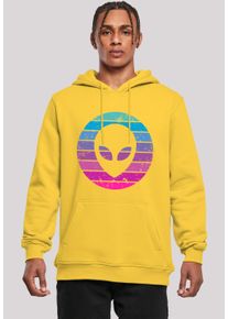F4NT4STIC Herren Kapuzenpullover "Alien Kopf", gelb, casual, Gr. L, Obermaterial: 65% Baumwolle, 35% Polyester, Pullover, Premium Qualität