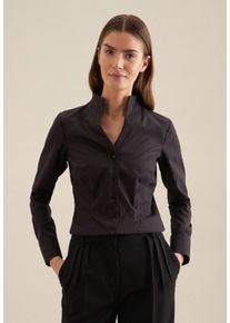 Seidensticker Damen Klassische Bluse, schwarz, Gr. 36, unifarben, 100% Baumwolle, Blusen, Uni