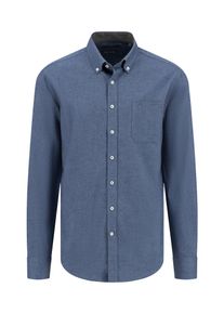Fynch-Hatton Herren Langarmhemd, blau, casual, Gr. XXL, unifarben, Web, Obermaterial: 100% Baumwolle, Hemden, mit Logostickerei