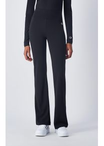 Champion Damen Highwaist Leggings, schwarz, sportlich, Gr. XS, Obermaterial: 90% Baumwolle, 10% Elasthan, Hosen