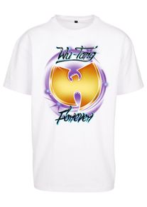Herren T-Shirt "Upscale by Mister Tee Unisex Wu-Tang Forever Oversize Tee", weiß, casual, Gr. L, UPSCALE BY MISTER TEE, unifarben, 100% Baumwolle,