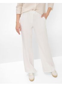 Brax Damen Culotte "Style MAINE", weiß, Gr. 23, 100% Leinen, Hosen