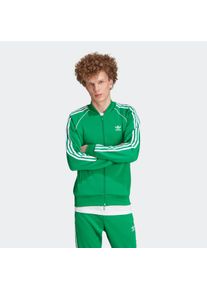 Herren Trainingsjacke "SST TT"grün, weiß, sportlich, Gr. L, adidas originals, gestreift, Obermaterial: 70% Polyester, 30% Baumwolle, Jacken,