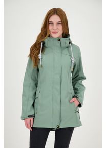 DEPROC Active Damen Softshellmantel "ANKERGLUTBRISE WMN", grau, casual, Gr. 34, 96% Polyester; 4% Elasthan, Mäntel, auch in Großen Größen erhältlich