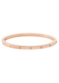 Fossil Damen Armreif "SADIE, JF04394791, JF04420040", Edelstahl, rosa, Edelstahl, Armbänder, mit Glasstein