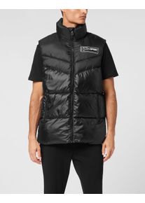 Plein Sport Herren Steppjacke "Daunenweste", schwarz, Gr. XXL, Obermaterial: 100% Nylon; Futter: 100% Nylon; Füllung: 100% Polyester, Jacken