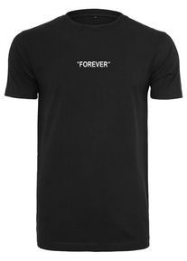 MisterTee Herren Langarmshirt "MisterTee Herren Forever Tee", schwarz, casual, Gr. XS, unifarben, 100% Baumwolle, Shirts