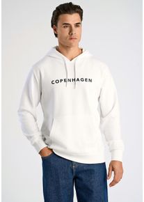 LINDBERGH Herren Hoodie "LINDBERGH Hoodie", weiß, Gr. L, Oberstoff: 85% Baumwolle, 15% Polyester, Sweatshirts