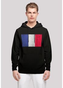 F4NT4STIC Herren Kapuzenpullover "France Frankreich Flagge distressed", schwarz, casual, Gr. S, Obermaterial: 50% Baumwolle, 50% Polyester, Pullover,