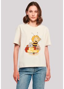 F4NT4STIC Damen T-Shirt "Die Biene Maja Eco Warrior Heroes of Childhood", weiß, casual, Gr. XL, Obermaterial: 100% Baumwolle, Shirts, Nostalgie,