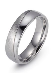 Firetti Trauring "Schmuck Geschenk "LIEBE" mit Vertiefung, ca. 7,0mm breit", 64, Edelstahl, 7mm, silber, Edelstahl, Fingerringe