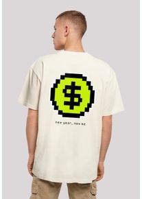 F4NT4STIC Herren T-Shirt "SIlvester Party Happy People Only", beige, casual, Gr. XS, Obermaterial: 100% Baumwolle, Shirts, Print