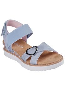 Skechers Kinder Sandale "MISS DESERT KISS HI", Gr. 34, bunt, Textil, kontrastfarbene Details, Schuhe, Klettschuh für Mädchen, Größenschablone zum