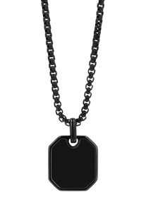 Adelia´s ADELIA ́S Damen Kette mit Anhänger, unbekannt, Edelstahl, schwarz, Edelstahl, Halsketten