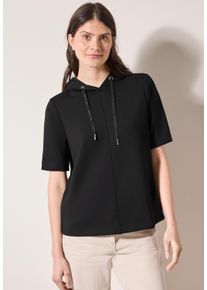 Cecil Damen Sweatshirt, schwarz, casual, Gr. XXL, unifarben, Sweatware, 46% Modal, 46% Polyester, 8% Elasthan, Sweatshirts, aus softem Materialmix