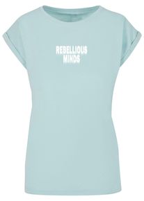 Merchcode Herren T-Shirt "Merchcode Damen Ladies Rebellious Minds T-Shirt", blau, casual, Gr. XXXL, bedruckt, 100% Baumwolle, Shirts