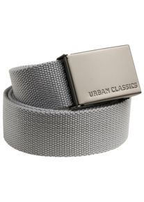 Urban Classics Damen Hüftgürtel "Urban Classics Unisex Canvas Belt", grau, 100% Polyester, Gürtel
