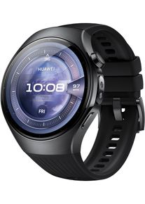 Huawei Smartwatch "WATCH 5 46mm", schwarz, Smartwatches, X-TAP, Health Glance, Titanium, Kompatibel mit iOS & Android