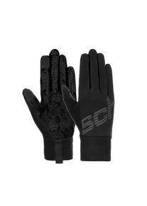 Reusch Damen Skihandschuhe "Ian TOUCH-TEC ", schwarz, klassisch, Gr. 9, unifarben, 85% Polyester, 15% Elasthan, Handschuhe, aus winddichtem und