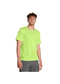 Under Armour Herren T-Shirt "UA LAUNCH SHORTSLEEVE", grün, sportlich, Gr. L, Single Jersey, Obermaterial: 67% Baumwolle, 33% Polyester, Shirts