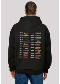 F4NT4STIC Herren Kapuzenpullover "Marvel Studios 10 Years Of Movies", schwarz, casual, Gr. XL, Obermaterial: 100% Baumwolle, Pullover, Print