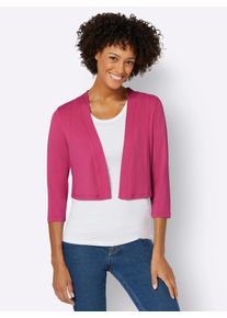 Casual Looks Damen Shirtjacke "Bolero", pink, Gr. 40, unifarben, 95% Viskose, 5% Elasthan, Shirts