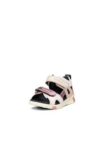 Ecco Kinder Lauflernschuh "MINI STRIDE SANDAL", Gr. 25, rosa, Leder, casual, Schuhe, Sandale, Sommerschuh, Urlaubschuh mit Klettverschlüssen