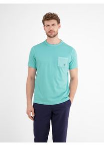 Lerros Herren T-Shirt "Lerros T-Shirt mit Brusttasche"coastal blau, Gr. XXXL, 100% Baumwolle, Shirts