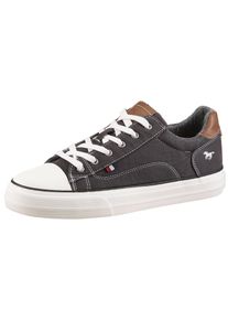 Mustang Shoes Damen Sneaker, Gr. 37, grau, Textil, Lederimitat, sportlich, Schuhe, Freizeitschuh, Halbschuh, Schnürschuh, mit Gummikappe