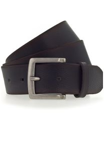 Mustang Damen Ledergürtel, schwarz, casual,klassisch, Gr. 110, unifarben, gemustert, Rindsleder, Gürtel, mit grafischer Prägung verziert, 4 cm
