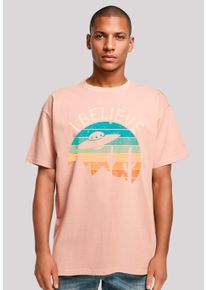 F4NT4STIC Herren T-Shirt "I Believe UFO Alien Sonnenuntergang", gelb, casual, Gr. XL, Obermaterial: 100% Baumwolle, Shirts, Premium Qualität