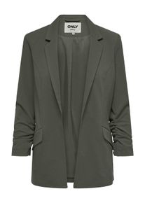 Only Damen Kurzblazer "ONLCAROLINA-DIANA LIFE BLAZER CC TLR RP", grün, modisch, Gr. 34, unifarben, Web, Obermaterial: 98% Polyester, 2% Elasthan,