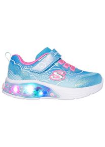 Skechers Kinder Sneaker "MY DREAMERS", Gr. 24blau, rosa multi, Textil, Lederimitat, kontrastfarbene Details, Glitzer, casual, Schuhe,