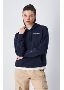 Champion Damen Kapuzensweatshirt, schwarz, sportlich, Gr. S, unifarben, Jersey, Obermaterial: 70% Baumwolle, 30% Polyester, Sweatshirts