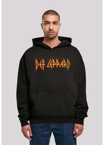 F4NT4STIC Herren Kapuzenpullover "Def Leppard Shatter Logo", schwarz, casual, Gr. XXL, Obermaterial: 100% Baumwolle, Pullover, Premium Qualität