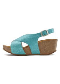 Lascana Damen Sandalette "Sommerschuh", Gr. 39, blau, Obermaterial: 100% Lederimitat. Futter: 100% Textilmaterial. Decksohle: 100% Rindsleder.