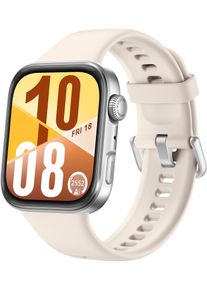 Huawei Smartwatch "WATCH FIT 4, Fitness-Tracker", silber, Smartwatches, Schlankes Design, Erweiterte Sportmodi, bis zu 10 Tage Akkulaufzeit