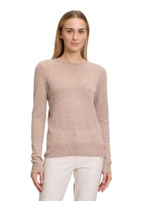Betty Barclay Damen Strickpullover "Betty Barclay Kaschmir-Pullover mit Rundhalsausschnitt", beige, Basic, Gr. 44, Strick, Obermaterial: 100%