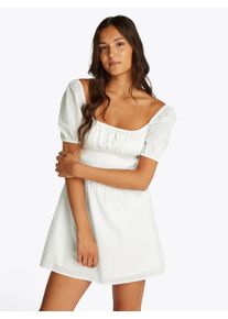 Tommy Jeans Damen Babydollkleid "TJW COTTON VOILE MINI DRESS EXT", beige, feminin, Gr. XXL, unifarben, Web, Obermaterial: 100% Baumwolle, Kleider, in