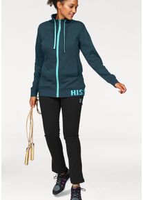 H.I.S. H.I.S Damen Jogginganzug, blau, sportlich, Gr. 42, unifarben, Obermaterial: 50% Baumwolle, 50% Polyester, Sportanzüge, Große Größen