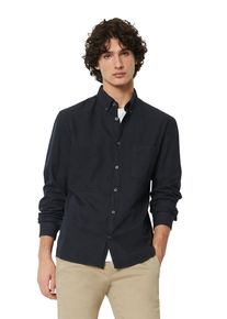 Marc O'Polo MARC O'POLO Herren Langarmhemd "aus Bio-Baumwolle-Lyocell-Mix", blau, casual, Gr. XXXL, unifarben, Obermaterial: 78% Baumwolle, 22% Lyocell, Hemden