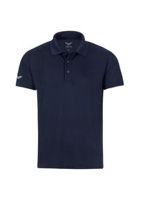 TRIGEMA Damen Poloshirt "TRIGEMA Klassisches Poloshirt COOLMAX", blau, sportlich, Gr. M, 100% Polyester (recycelt), Shirts