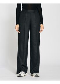 Gang Damen Stoffhose "Gang Hosen Straight Fit 94JOANA", grau, Gr. 26, 64% Polyester, 34% Viskose, 2% Elasthan, Hosen