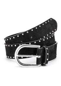 Lascana Damen Hüftgürtel "Nietengürtel", schwarz, Gr. 90, Lederimitat, Gürtel, mit kleinen Nieten, Gürtel, Jeansgürtel, Hosengürtel für Jeans & Hosen