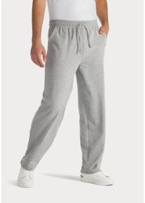 Kangaroos Herren Sweathose, Gr. 44, grau, Sweatware, Obermaterial: 60% Baumwolle, 40% Polyester, unifarben, Basic, Hosen, Jogginghose in legerer Weite