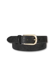 Silbergift Damen Ledergürtel, schwarz, elegant,feminin,modisch,festlich, Gr. 100, Rindsleder, Gürtel, Leichter Glanz-Effekt